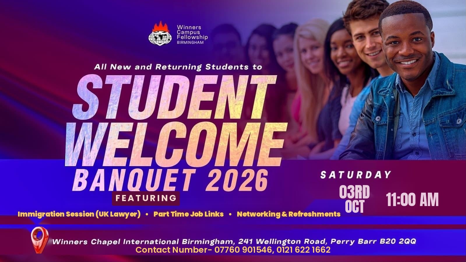 STUDENT WELCOME BANQUET 2026